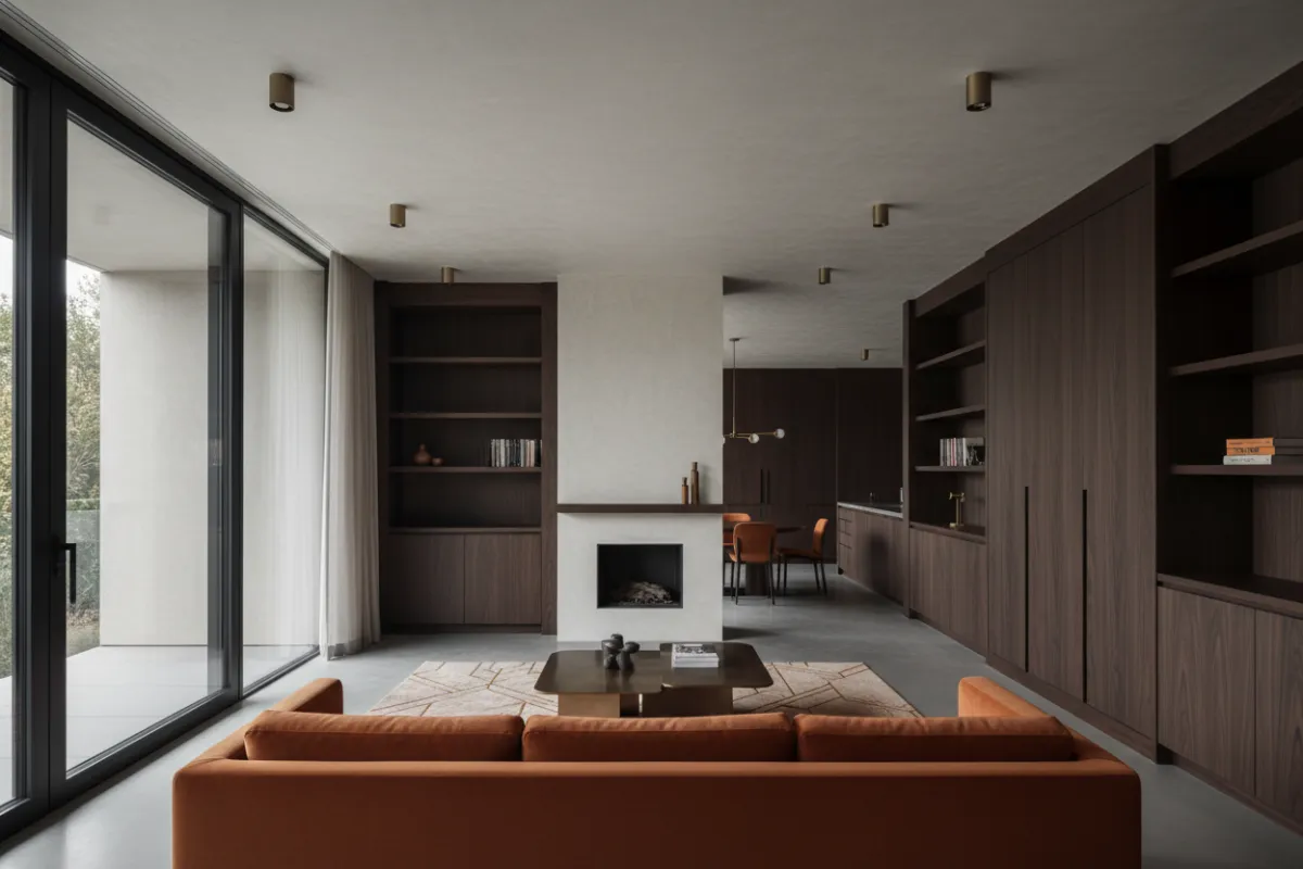 Modernist Revival living space